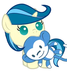 Size: 500x536 | Tagged: safe, artist:mirry92, derpibooru import, oc, oc:tina fountain heart, unofficial characters only, alicorn, monkey, pony, alicorn oc, baby, baby pony, plushie, simple background, solo, transparent background, vector