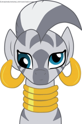 Size: 300x452 | Tagged: animated, artist:sofarinrunning, cute, derp, safe, simple background, solo, zebra, zecora