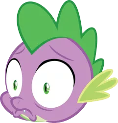 Size: 1209x1252 | Tagged: artist:jjbanton, derpibooru import, faic, head, just for sidekicks, oh crap, safe, simple background, solo, spike, transparent background, vector, why