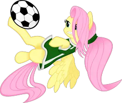 Size: 6000x5090 | Tagged: absurd resolution, artist:qazwsx302, artist:thattagen, derpibooru import, fluttershy, football, ponytail, safe, simple background, sports, svg, transparent background, vector