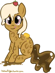 Size: 274x362 | Tagged: artist:lulubell, derpibooru import, food pony, original species, pancakes, ponified, safe, simple background, transparent background, waffle