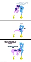 Size: 1050x2100 | Tagged: angry, artist:navitaserussirus, ask, asktwixiegenies, comforting, comic, crying, derpibooru import, female, genie, hug, lesbian, safe, shipping, trixie, twilight sparkle, twixie