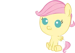 Size: 589x420 | Tagged: safe, artist:convoykaiser, derpibooru import, fluttershy, pony, baby, baby pony, babyshy, diaper, filly, foal, simple background, solo, transparent background