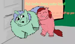 Size: 1024x610 | Tagged: artist:inkiepie, dam, fluffy pony, pregnant, safe