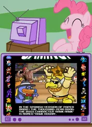 Size: 563x771 | Tagged: derpibooru import, did you know gaming, exploitable meme, hulk hogan, lakitu, meme, paper mario, paper mario: the thousand year door, pinkie pie, rawk hawk, safe, super mario bros., toad (mario bros), tv meme