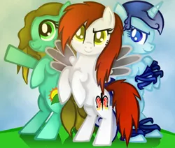 Size: 469x397 | Tagged: safe, artist:urdeh, derpibooru import, oc, unofficial characters only, earth pony, pegasus, pony, unicorn, bipedal