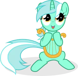 Size: 6172x6005 | Tagged: absurd resolution, artist:agamnentzar, cute, derpibooru import, filly, lyra heartstrings, lyre, safe, simple background, solo, .svg available, transparent background, vector