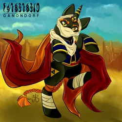 Size: 894x894 | Tagged: artist:rattlesire, crossover, derpibooru import, ganondorf, ponified, safe, the legend of zelda