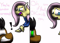 Size: 628x447 | Tagged: 30 minute art challenge, artist:jaythempdpony, derpibooru import, fluttershy, oc, police, safe