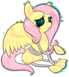 Size: 472x527 | Tagged: safe, artist:soullessteddybear, derpibooru import, fluttershy, robot, flutterbot