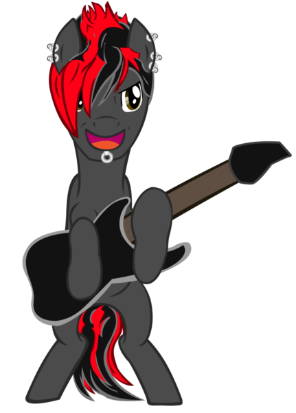 Size: 900x1254 | Tagged: safe, artist:likonan, derpibooru import, ponified, pony, celldweller, electricity, electro-metal, guitar, industrial, klayton, male, metal, music, rock, simple background, stallion, transparent background