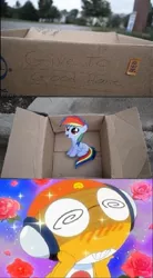 Size: 497x900 | Tagged: dashie meme, derpibooru import, evil people finding dash meme, exploitable meme, implied foalcon, keroro, kururu, rainbow dash, safe, sergeant frog