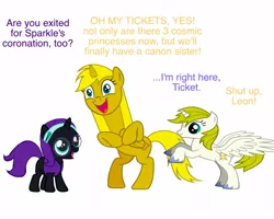 Size: 1000x800 | Tagged: safe, derpibooru import, leon, oc, oc:nyx, oc:ticket, alicorn, pony, alicorn oc