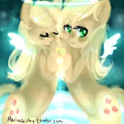 Size: 800x800 | Tagged: 30 minute art challenge, applejack, artist:marinakirby, clone, derpibooru import, safe