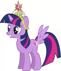 Size: 605x700 | Tagged: safe, artist:flash-draw, derpibooru import, edit, twilight sparkle, twilight sparkle (alicorn), alicorn, pony, alicorn drama, alicorn edit, big crown thingy, butt wings, element of harmony, element of magic, female, glue, mare, simple background, vector, white background