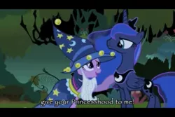 Size: 960x640 | Tagged: derpibooru import, friendship is witchcraft, lunar slander, princess luna, safe, twilight sparkle