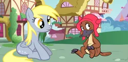 Size: 1106x541 | Tagged: safe, derpibooru import, derpy hooves, pegasus, platypus, pony, apple, darwin, female, huxely, mac os x, mare