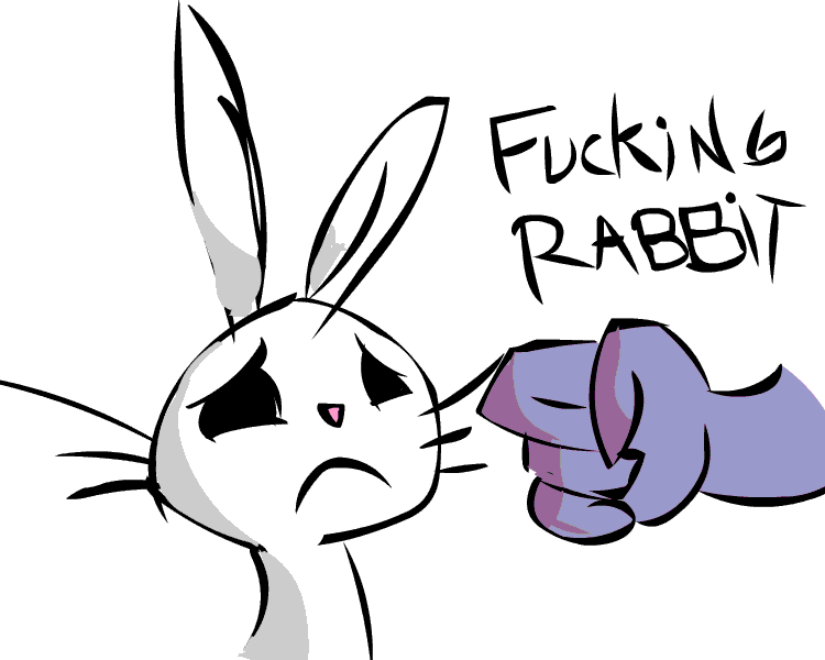 Size: 750x600 | Tagged: abuse, angel bunny, angelbuse, angel finally gets what he deserves, animal abuse, animated, blood, derpibooru import, disproportionate retribution, out of character, overreaction, safe, spike, vulgar