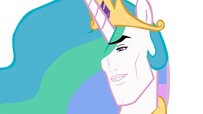 Size: 1600x900 | Tagged: artist:zamusmjolnir, derpibooru import, handsome face, meme, princess celestia, safe, simple background, solo, transparent background, vector