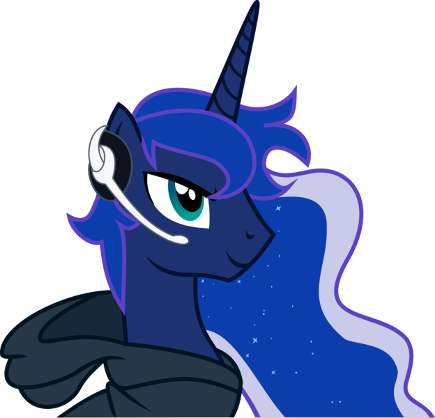 Size: 5457x5250 | Tagged: safe, artist:mastersharp, derpibooru import, princess luna, alicorn, pony, gamer luna, absurd resolution, bust, gamer artemis, horn, portrait, prince artemis, profile, rule 63, simple background, solo, transparent background, vector