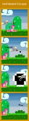 Size: 440x1820 | Tagged: safe, artist:zztfox, derpibooru import, derpy hooves, pinkie pie, pegasus, pony, comic, female, mare, muffin, pixel art, super mario bros., super mario world