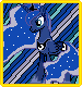 Size: 75x80 | Tagged: artist:moondramon, pixel art, princess luna, safe, solo