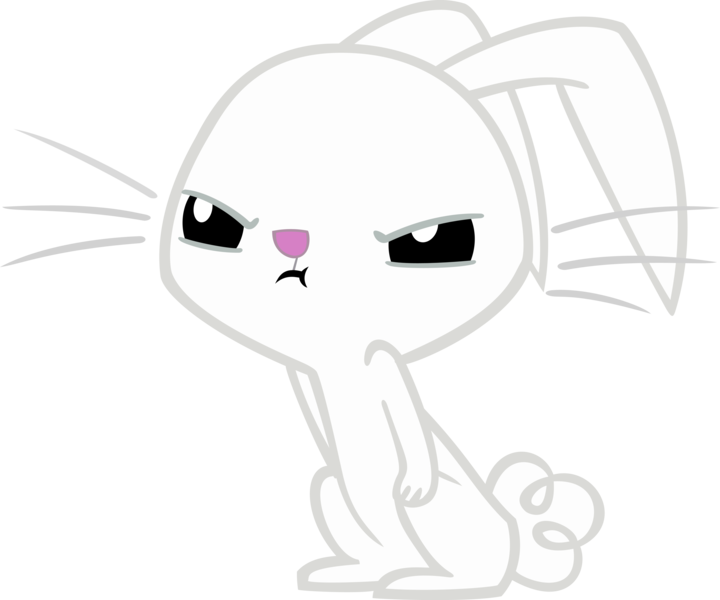 Size: 4629x3860 | Tagged: absurd resolution, angel bunny, angry, artist:anitech, derpibooru import, safe, simple background, sitting, solo, :t, transparent background, vector