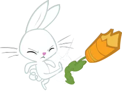 Size: 3192x2602 | Tagged: angel bunny, angry, artist:cloudshadezer0, carrot, derpibooru import, kick, kicking, safe, simple background, transparent background, vector