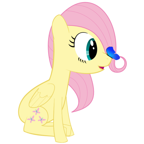 Size: 720x720 | Tagged: artist:bleutaco, butterfly, derpibooru import, fluttershy, safe, simple background, transparent background, vector