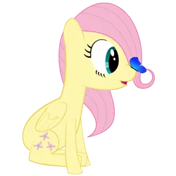 Size: 720x720 | Tagged: artist:bleutaco, butterfly, derpibooru import, fluttershy, safe, simple background, transparent background, vector