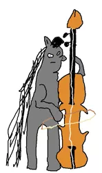 Size: 409x689 | Tagged: anthro, artist needed, derpibooru import, ms paint, octavia melody, safe, solo, source needed, stylistic suck