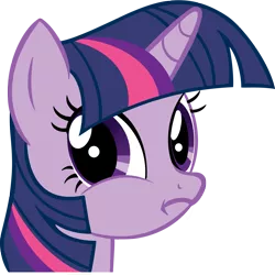 Size: 1185x1185 | Tagged: derpibooru import, frown, inverted mouth, looking at you, safe, simple background, solo, transparent background, twiface, twilight sparkle, vector, wrong neighborhood