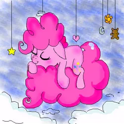 Size: 400x400 | Tagged: artist:pinkiepiegasm, derpibooru import, filly, pinkie pie, safe, sleeping