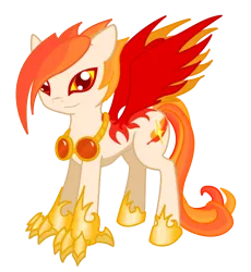 Size: 630x684 | Tagged: artist:capriphon, colt, derpibooru import, goggles, hybrid, interspecies offspring, magical lesbian spawn, male, oc, offspring, parent:philomena, parent:princess celestia, safe, solo, unofficial characters only