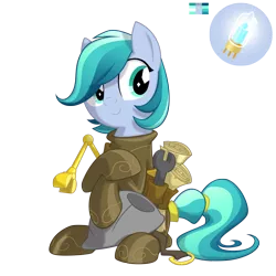 Size: 2400x2400 | Tagged: safe, artist:equestria-prevails, derpibooru import, oc, oc:fixette, unofficial characters only, crystal pony, pony, crystal pony oc, engineer, simple background, transparent background