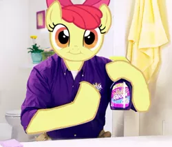 Size: 376x321 | Tagged: apple bloom, as seen on tv, billy mays, derpibooru import, filly mays, infomercial, kaboom, safe