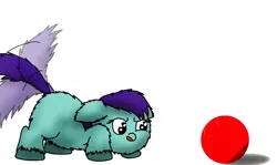 Size: 1024x610 | Tagged: artist:inkiepie, ball, derpibooru import, determination, fluffy pony, fluffy pony original art, safe