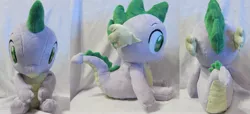 Size: 3744x1704 | Tagged: artist:ayashiino, derpibooru import, irl, photo, plushie, safe, solo, spike, spike plushie