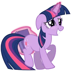 Size: 5841x5807 | Tagged: suggestive, artist:dentist73548, derpibooru import, twilight sparkle, unicorn, secret of my excess, absurd resolution, blushing, book, hiding, simple background, solo, that pony sure does love books, transparent background, unicorn twilight, vector