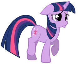 Size: 10000x8279 | Tagged: safe, artist:dentist73548, derpibooru import, twilight sparkle, pony, unicorn, absurd resolution, duckface, pouting, simple background, solo, transparent background, unicorn twilight, vector