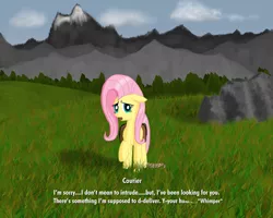 Size: 1000x800 | Tagged: artist:devs-iratvs, crossover, derpibooru import, fluttershy, safe, skyrim, the elder scrolls