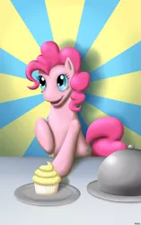 Size: 708x1129 | Tagged: artist:shrineheart, cupcake, cute, derpibooru import, pinkie pie, safe, shrineheart