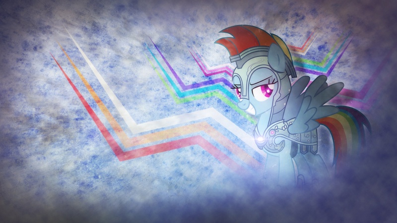 Size: 1920x1080 | Tagged: armor, artist:mackaged, crystal guard armor, dead source, derpibooru import, rainbow dash, safe, vector, wallpaper