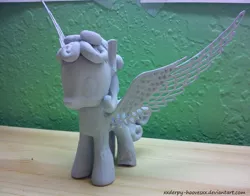 Size: 1008x792 | Tagged: safe, artist:winter-hooves, derpibooru import, ponified, alicorn, pony, custom, irl, photo, weeping angel