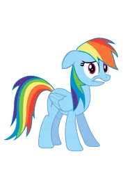 Size: 8268x11693 | Tagged: safe, artist:snipernero, derpibooru import, rainbow dash, pegasus, pony, absurd resolution, floppy ears, gritted teeth, looking at you, simple background, solo, transparent background, vector