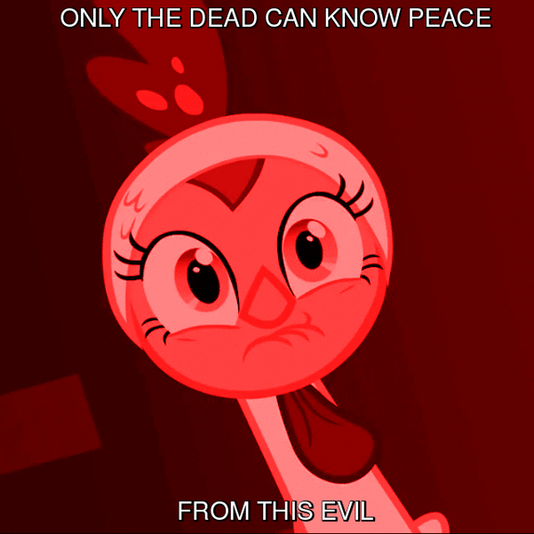 Size: 641x640 | Tagged: derpibooru import, only the dead can know peace from this evil, reaction image, safe