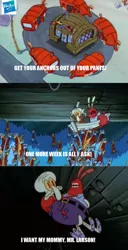 Size: 702x1374 | Tagged: alicorn drama, anchovies, derpibooru import, edit, help wanted, larson you magnificent bastard, m.a. larson, mr. krabs, safe, spongebob squarepants, squidward tentacles