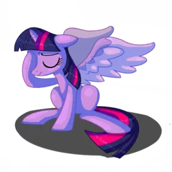 Size: 450x450 | Tagged: safe, artist:sklavenbrause, derpibooru import, twilight sparkle, twilight sparkle (alicorn), alicorn, pony, facehoof, female, mare, solo