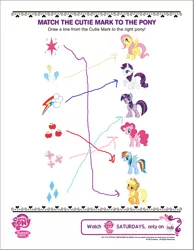 Size: 738x952 | Tagged: activity, applejack, cardboard twilight, cutie mark, derpibooru import, fim logo, fluttershy, fun fun fun, hub logo, i don't think you tried at all, matching, my little pony logo, pinkie pie, rainbow dash, rarity, safe, stock vector, the hub, twilight sparkle, you tried