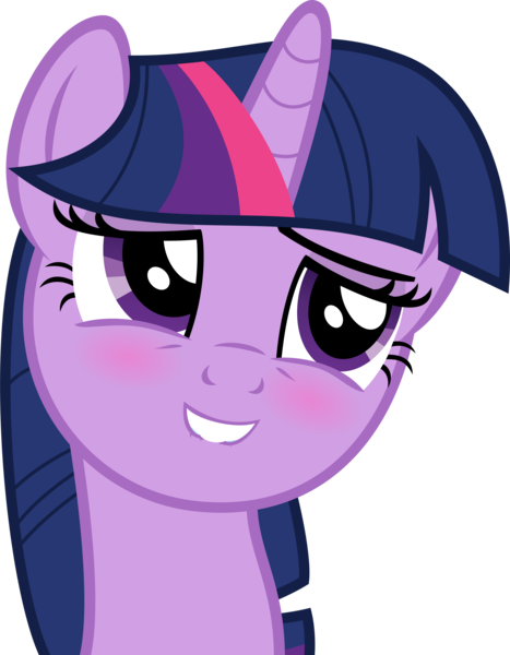 Size: 10000x12860 | Tagged: absurd resolution, artist:missloodee, bedroom eyes, blushing, bust, cute, derpibooru import, lip bite, portrait, safe, simple background, smiling, solo, transparent background, twilight sparkle, vector